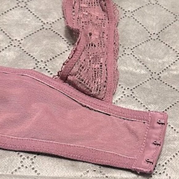 Cacique Lane Bryant Lilac Bra Front Closure Adorable Back with Lace 40DD NWOT - Picture 8 of 15